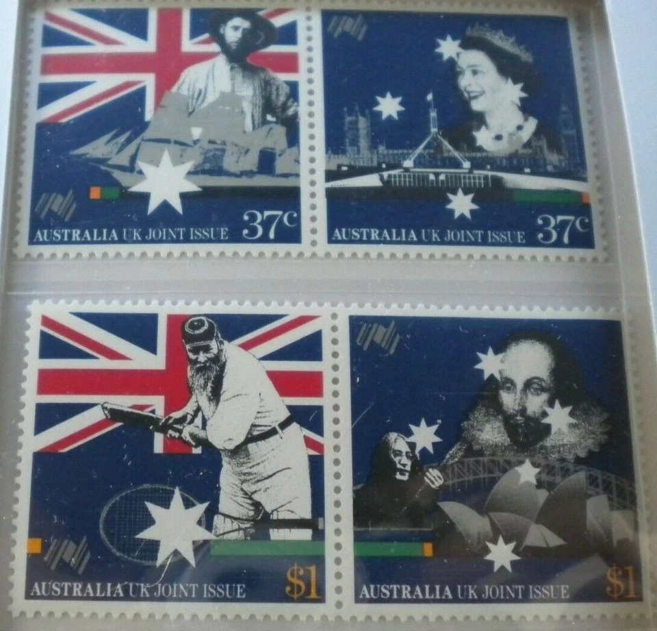 HERITAGE IN STAMPS JOINT STAMP ISSUE AUSTRALIA & BRITAIN 8 MNH STAMPS AND BOOK - Image 4 of 4