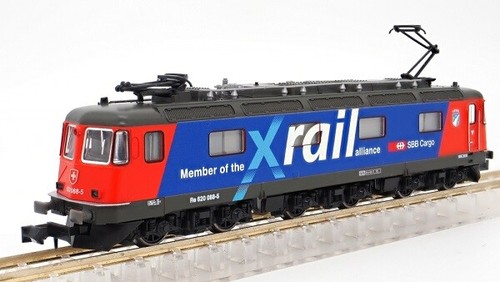 KATO -N- 10176 - E-Lok Re6/6 SBB X-Rail Ep5-6 blau-rot mit Klimaanlage | Zustand: Neu