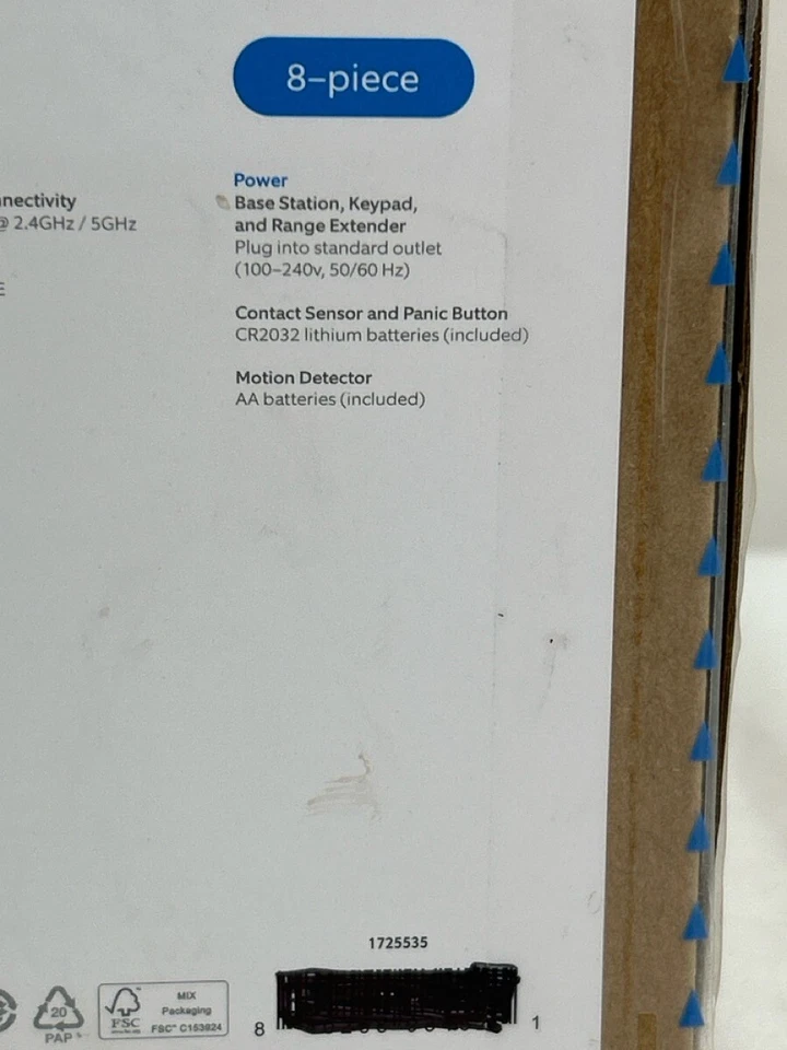 Ring Alarm 8-piece Home Security Kit (Gen 2) Panic Motion B0BQX74CZJ (NJL026903) - Image 2 of 4