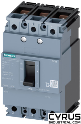 Siemens 3VM1080-2ED32-0AA0 circuit breaker 3VM1 IEC frame 100 breaking capacity 