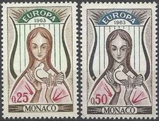 Timbres Europa CEPT Monaco 618/619 ** - 80982FR