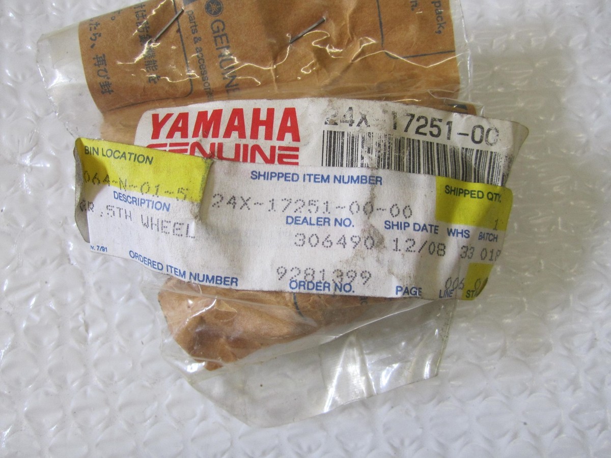 you様 NOS 83-85 YAMAHA YZ125 YZ 125 5TH GEAR 24X-17251-00-00 | eBay