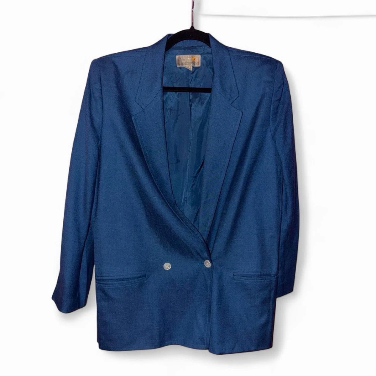 Blazer Femme Liz Claiborne Bleu Marine – Taille L – Manches Longues – Neuf Avec Étiquettes