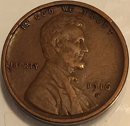 1916 D Lincoln Wheat Penny. Excellent Condition But You Be The Judge!