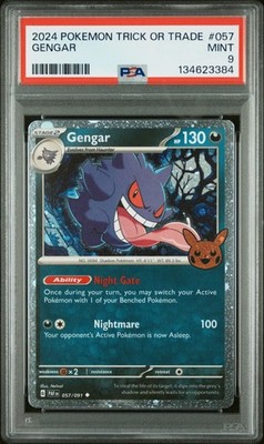 Gengar ゲンガー 057/091 ハロウィン Pokemon Gengar 057/091 PSA 8 Trick or Trade 2024 057 57 PSA 8