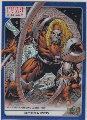 2023 Upper Deck Marvel Platinum Parallel Blue Traxx /499 OMEGA RED #200