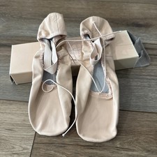 NEW Bloch Dansoft II Leather Shoes Dance Ballet Pink Adult Size 8B S0258L