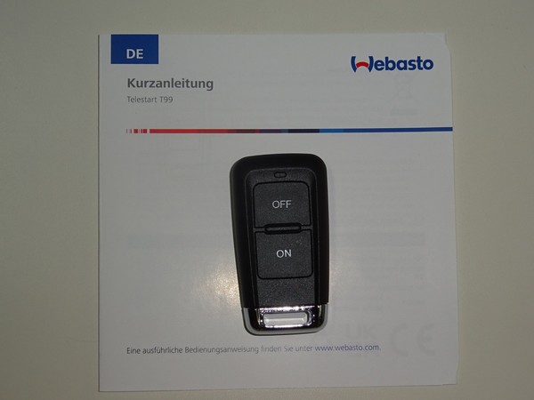 Webasto Handsender T99 Fernbedienung Handsender F Standheizung Evo-image