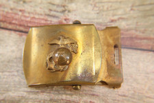 Vintage United States Marine Corp Brass Buckle