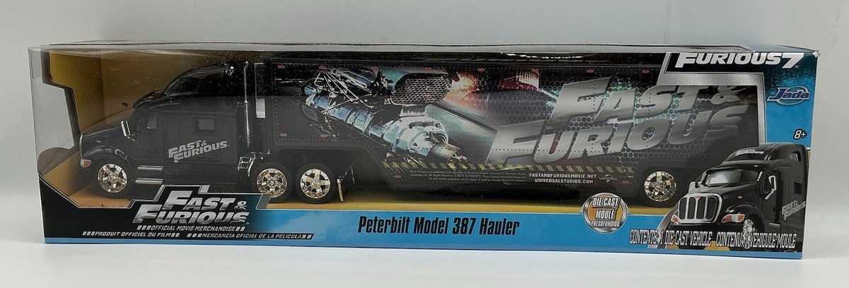 Hauler Peterbilt 387 Hauler G, Black Fast & Furious 1:64