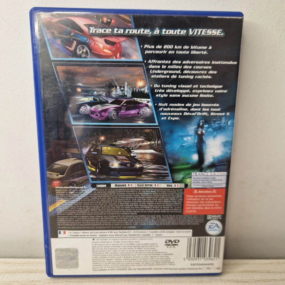 Need for Speed Underground 2 PS2 PlayStation 2 PAL Disco Perfetto Manuale FR - Bild 2 von 4