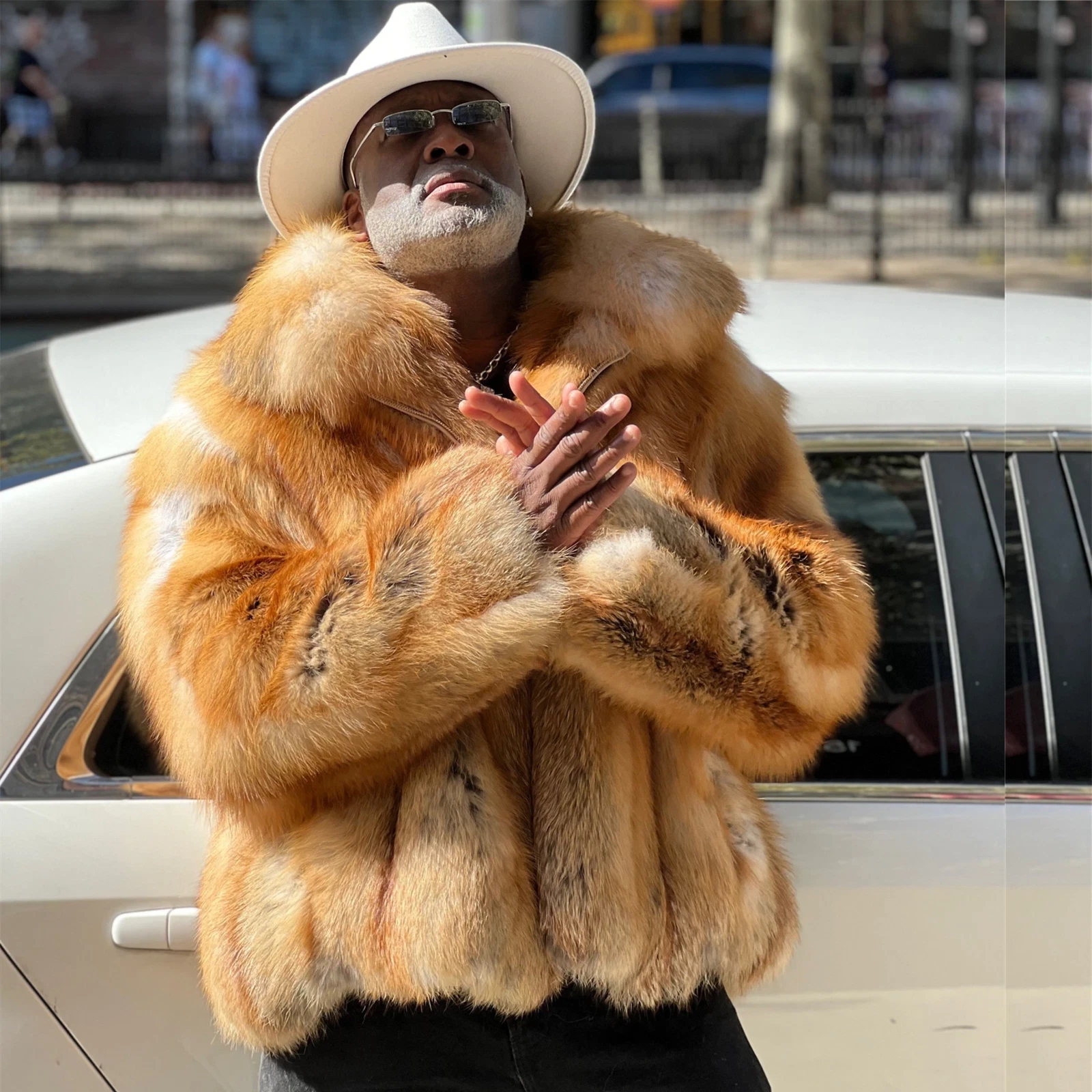 Men’s Real RED FOX Fur Jacket Coat All Sizes PreSale
Opens in a new window or tab