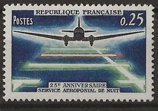 France 1964 - 25th Anniversary of Night Airmail Service - MNH2