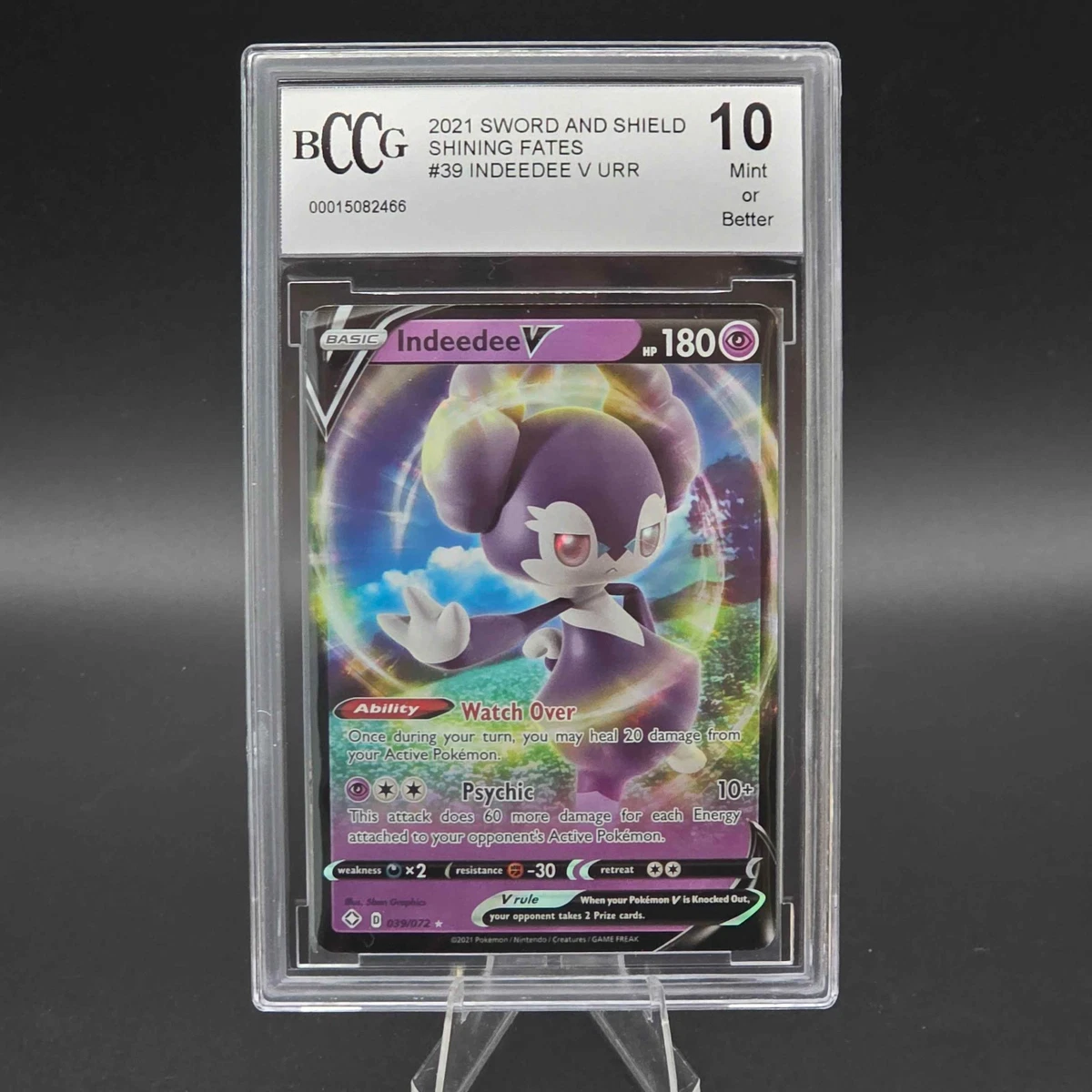 indeedee v pokemon card value Indeedee V - SV114/SV122 Shiny Full Art Ultra Rare main image 1