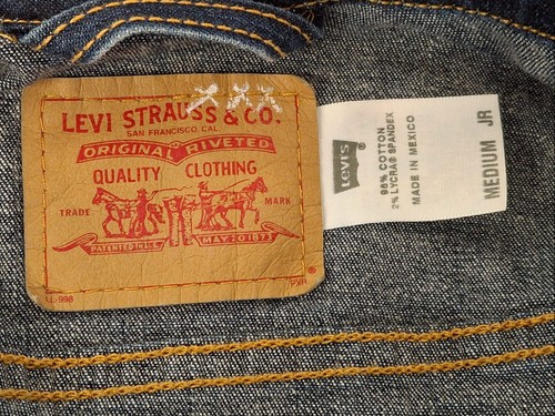 Levi's Girl's Button Denim Jacket Blue Size M - Picture 5 of 5