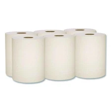 Scott 100% Recycled Fiber Hard Roll Towel, 1-Ply, 8"x800 ft, Brown, 6 Rolls/CT