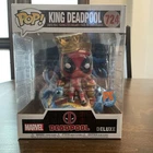 Funko Pop Marvel Deluxe #724 KING DEADPOOL ON THRONE PX Previews Exclusive MINT