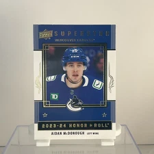 2023-24 Upper Deck Series 2 Superstar Honor Roll Aidan McDonough HR53 Canucks