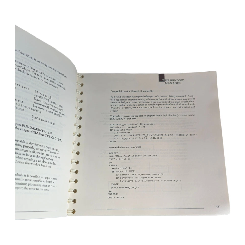Acorn Archimedes Programmer's Reference Manual Spiral Bound Rare - Image 4 of 4