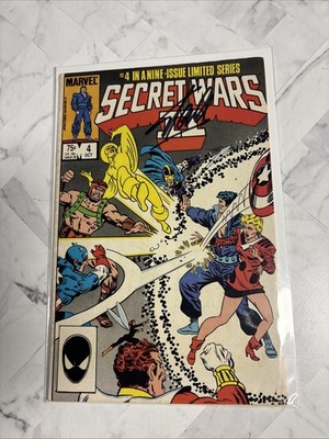 Secret Wars II #4 SIGNED BY STAN LEE WITH COA (Marvel 1985)