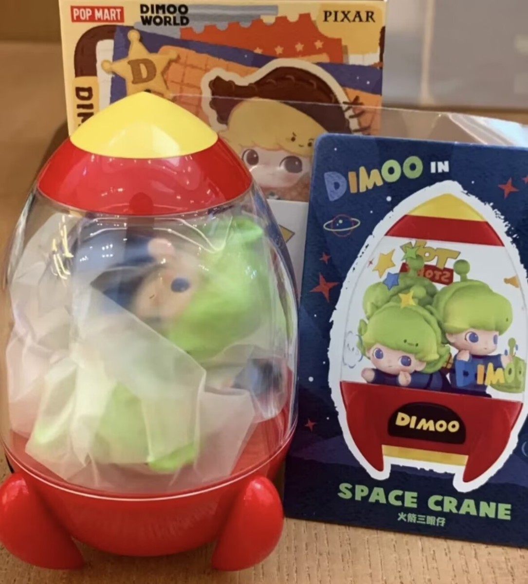 DIMOO in Space Crane【Hidden】DIMOO WORLD x PIXAR Series Blind Box
