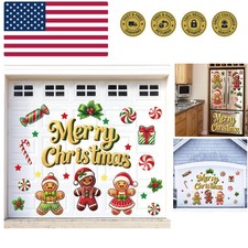 28PCS Christmas Garage Door Decorations Magnets - Gingerbread Men Merry Xmas ...