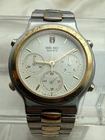 Seiko 7A34-7019 37mm Quartz Chronograph Vintage Two-Tone Working