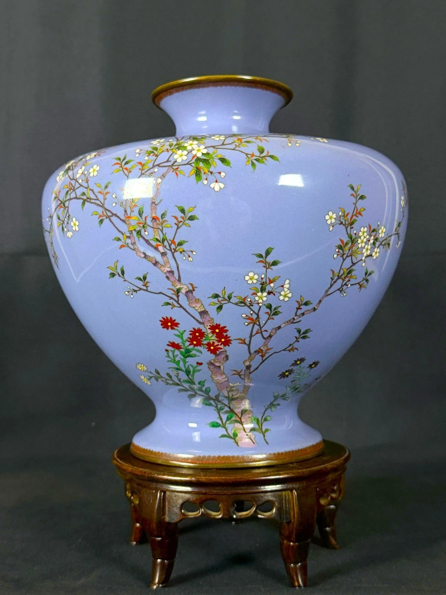 日本景泰蓝古董花瓶| eBay