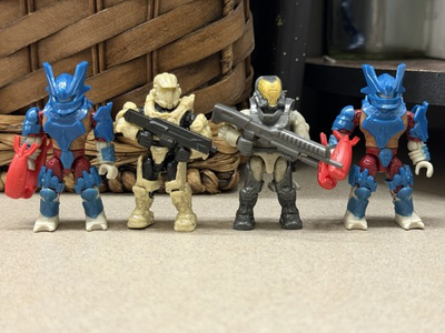 #ad #ad Halo Brute Spartan Marine Lot MEGA Construx Bloks Halo Mini Action Figure Chief $19.99
