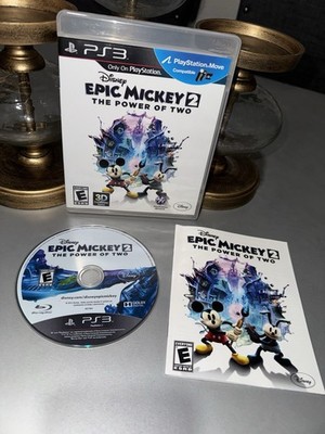 Disney EPIC MICKEY 2 The Power of Two (2012) PlayStation 3 PS3 Game With Manual
