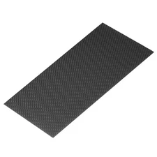 100 x 250 x 1.5mm Carbon Fiber Board Plate Glossy Laminate Plain Weave Panel