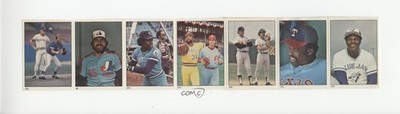 1982 Stamps Block of 10 Buddy Bell George Brett Steve Rogers UL Washington 0e7