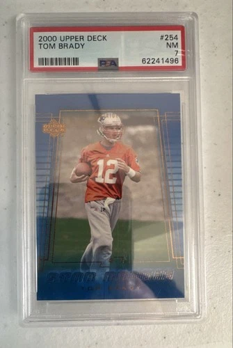 2000 Upper Deck - Star Rookie Tom Brady #254 (RC) PSA 7 NM Patriots GOAT