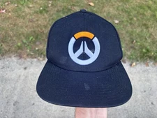 Overwatch Video Game Hat Black Snap Back Cap Blizzard Entertainment 2017 Gamer