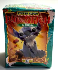 2025 BOX LILO & STITCH The Movie Woow Stickers - 50 Sealed Packs Peru Gantu