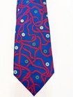 Turnbull Asser Blue Silk Tie With Snakes Made In England