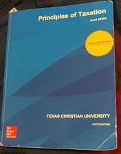Principles of Taxation Texas Christian University