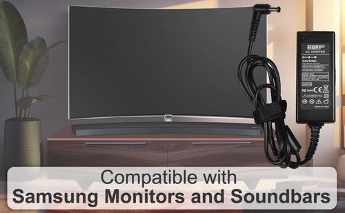 HQRP Adaptador de corriente para Samsung SyncMaster S20A550H, S23A550H, S27A550H - Picture 7 of 8