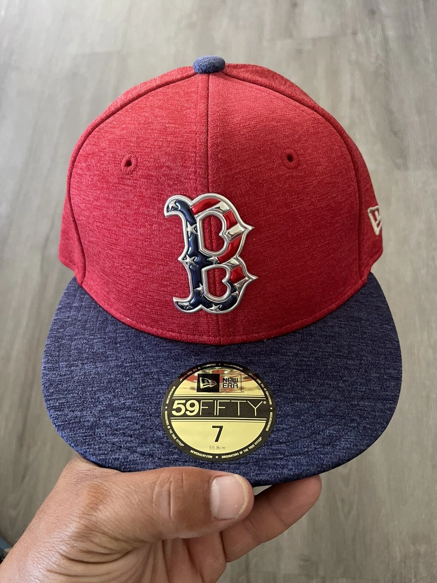 NWT New Era Boston Red Sox 2017 4th of July Fitted Hat Size 7