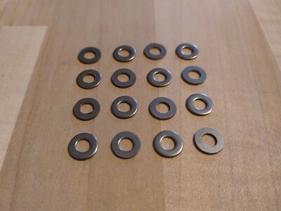 100pcs - M4 A2 Stainless Steel Flat Washer DIN 125A Class 140 HV