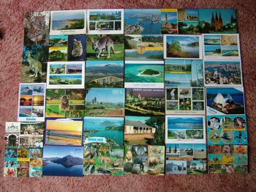35 postales de Australia.  Todo usado con estampillas... - Imagen 1 de 2