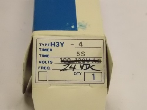 New Omron Solid State Miniature Timer H3Y-4 4PDT 0-5 sec 24vdc M3 - Picture 3 of 5