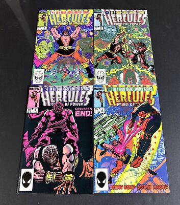 Hercules Prince Of Power Marvel Comics 1983 #1-4 Lot COMPLETE SET 7.0 Avg Dj86