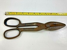 Vintage Tin Snips ~ Blue Bird # 010 ~ 10 Inch ~ Made in USA,