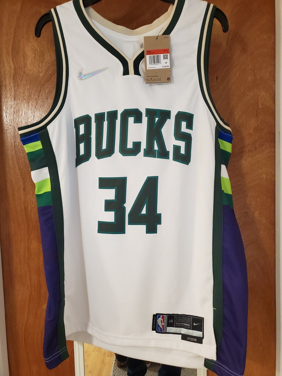 NBA NIKE BUCKSユニホーム Jordan Nba Milwaukee Bucks Giannis Antetokounmpo #34 2022/23