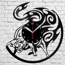 Buffalo Vinyl Record Wall Clock Home Fan Art Decor 12'' 30 cm 6137