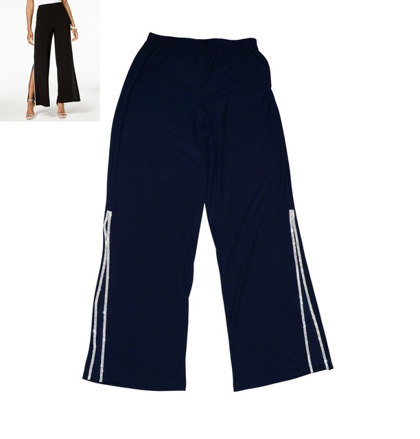 Msk Wide-Leg Casual Dress Pants 