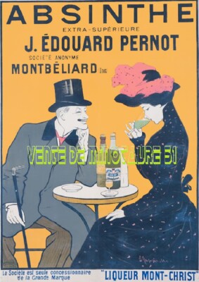 Absinthe Pub E Pernod Montbéliard Doubs - Cappiello Laminated Poster 