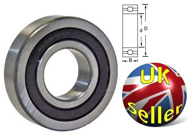 4BEARINGS LJ1/2-2RS aka RLS4-2RS, Imperial Ball Bearing with Seals. 1/.2"x1.5/16"x3/8"