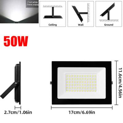 10W-500W Watt Led Flood Light Outdoor Security Garden Yard Spotlight Lamp IP66